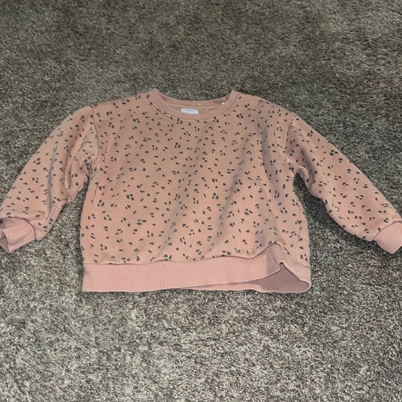 Zara Sweatshirt Leopard Print 4-5T - Picture 3 of 3